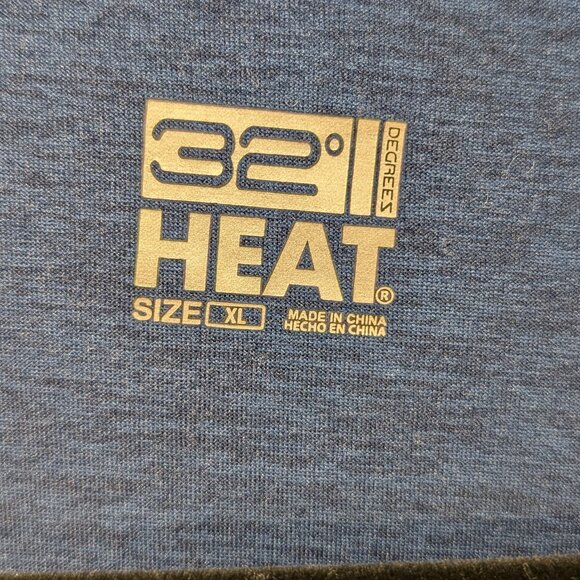 32 Degrees Heat Blue Quarter-Zip Pullover Size XL - Picture 3 of 7